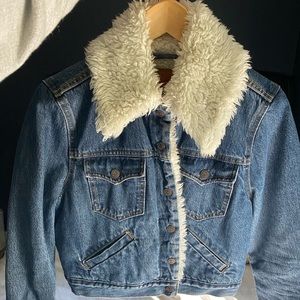 Levi’s denim and Shearling jacket